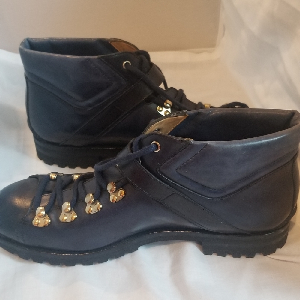 Santoni blue ankle boots (special edition) - Picture 3 of 8